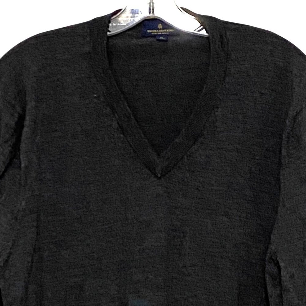 Brooks Brothers Extra Fine Merino Wool Pullover Sweater‎ Mens XL Gray Old Money
